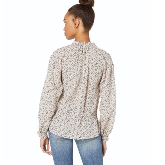 NWT JOIE Senaya Floral-Print Pink Sky Blouse - Picture 4 of 5